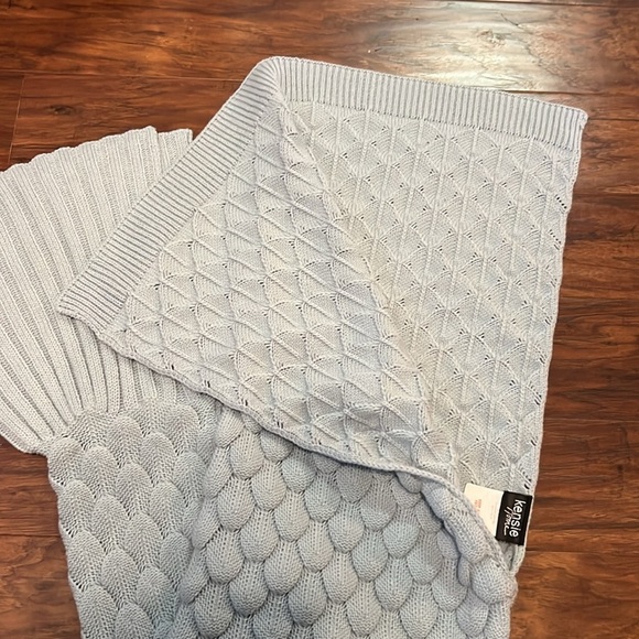 Kensie Mermaid Throw - Turquoise - Picture 3 of 5